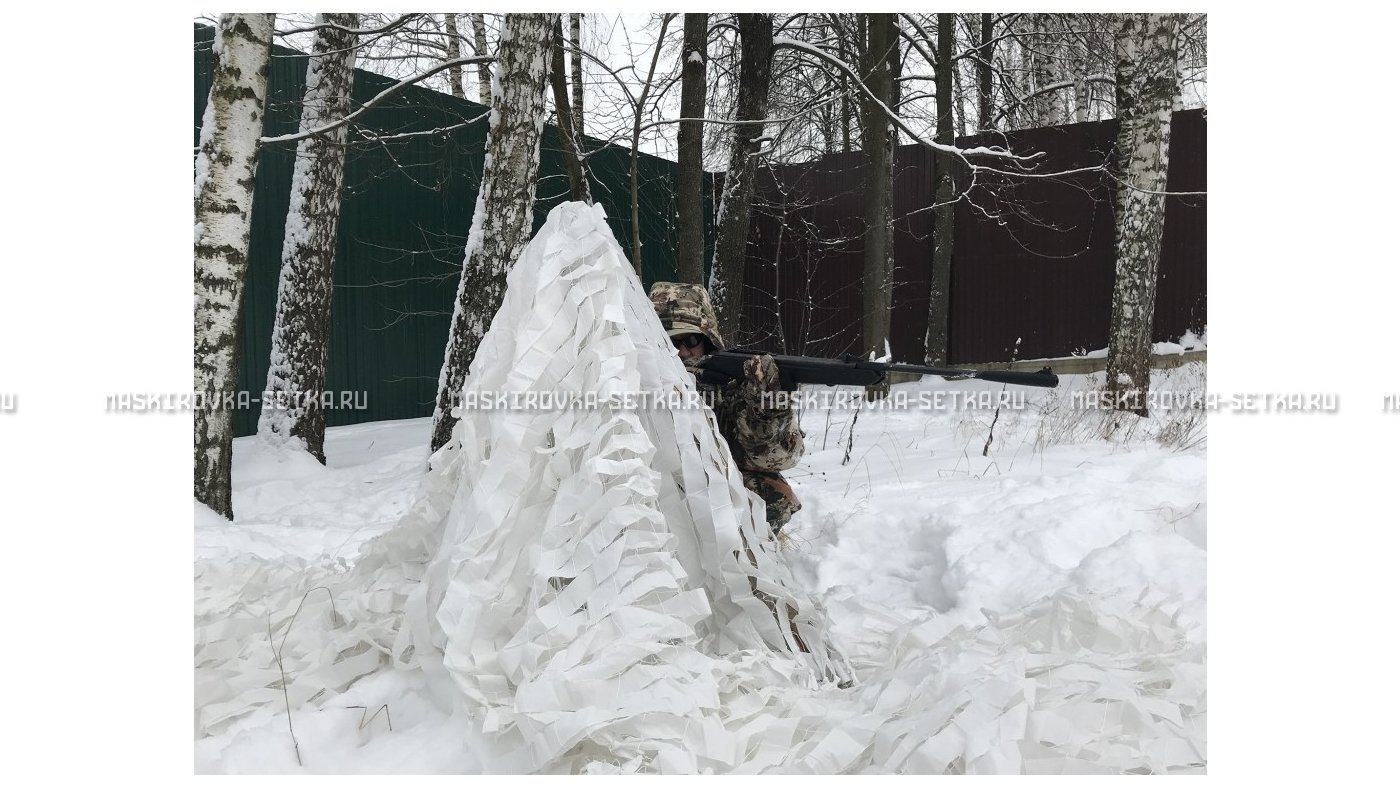 Маскировочная сеть Снег 3х6 м без антипирена – купить по цене 4400 руб. в интернет-магазине в городе Чебоксары картинка 17
